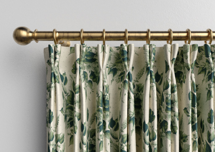 Pensford, Penn Bouquet Barbing Green - Made to Measure Curtains - Image 10